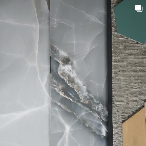 Photo de Carrelage imitation marbre onyx