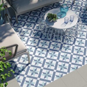 ROSACE BLU Natural 33,3x33,3