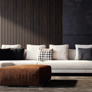 MOULINSART NOISETTE & NOIR - Lame de 11,9x270x2,1 cm