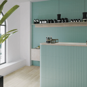 STRIPES TEAL Natural 7,5x30